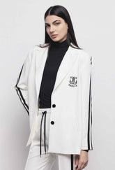 Giacca monopetto GAELLE PARIS GAABW00837 - Bianco/Nero